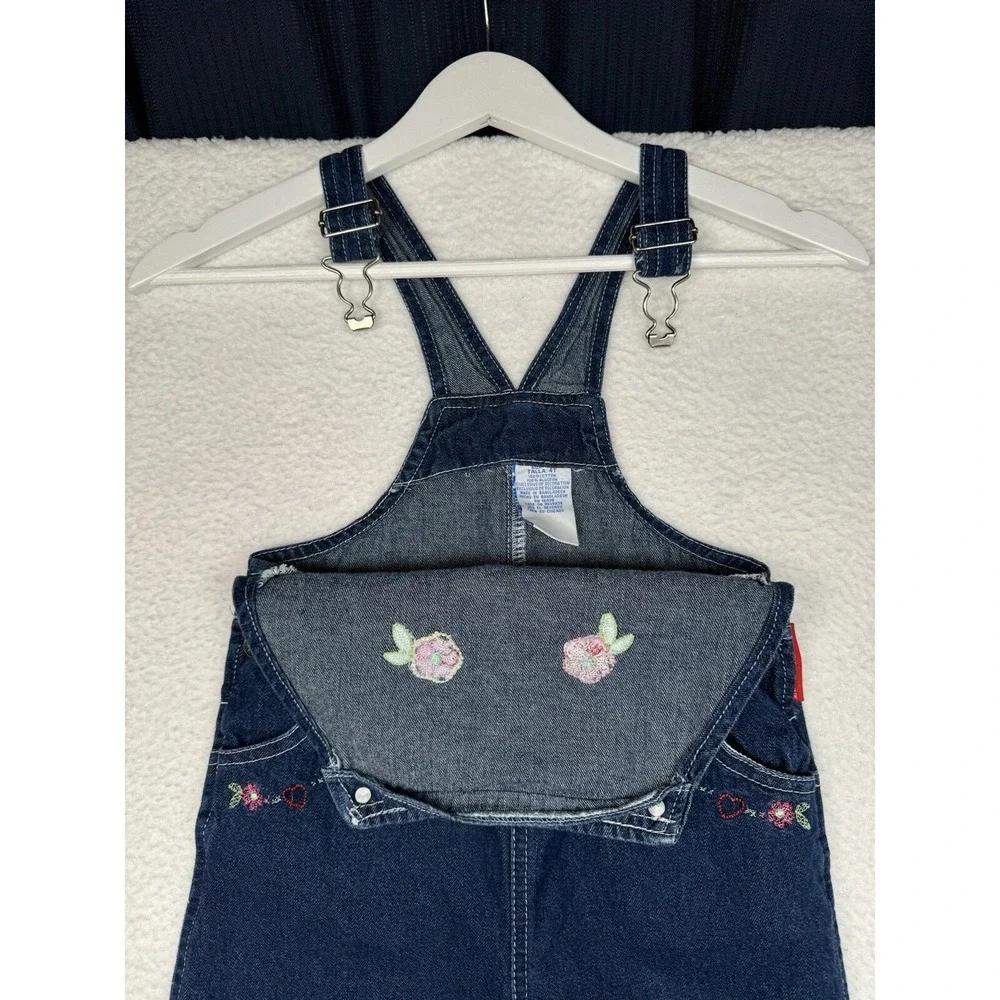 Vintage 90s Clifford The Big Red Dog Denim Overalls - Youth Kids size 4T